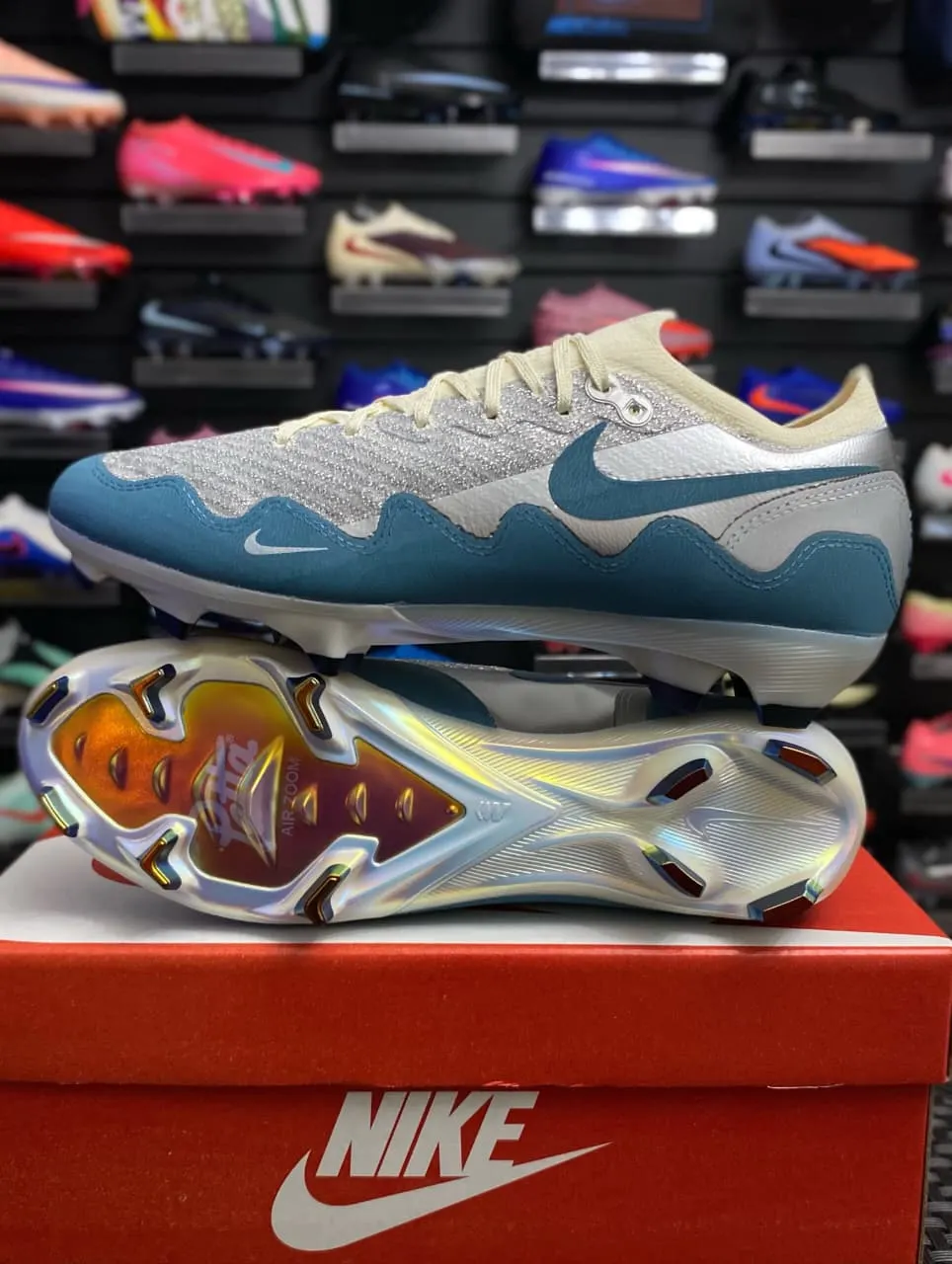 Nike Nike Air Zoom Mercurial Blanco y Petróleo — botín, foto principal