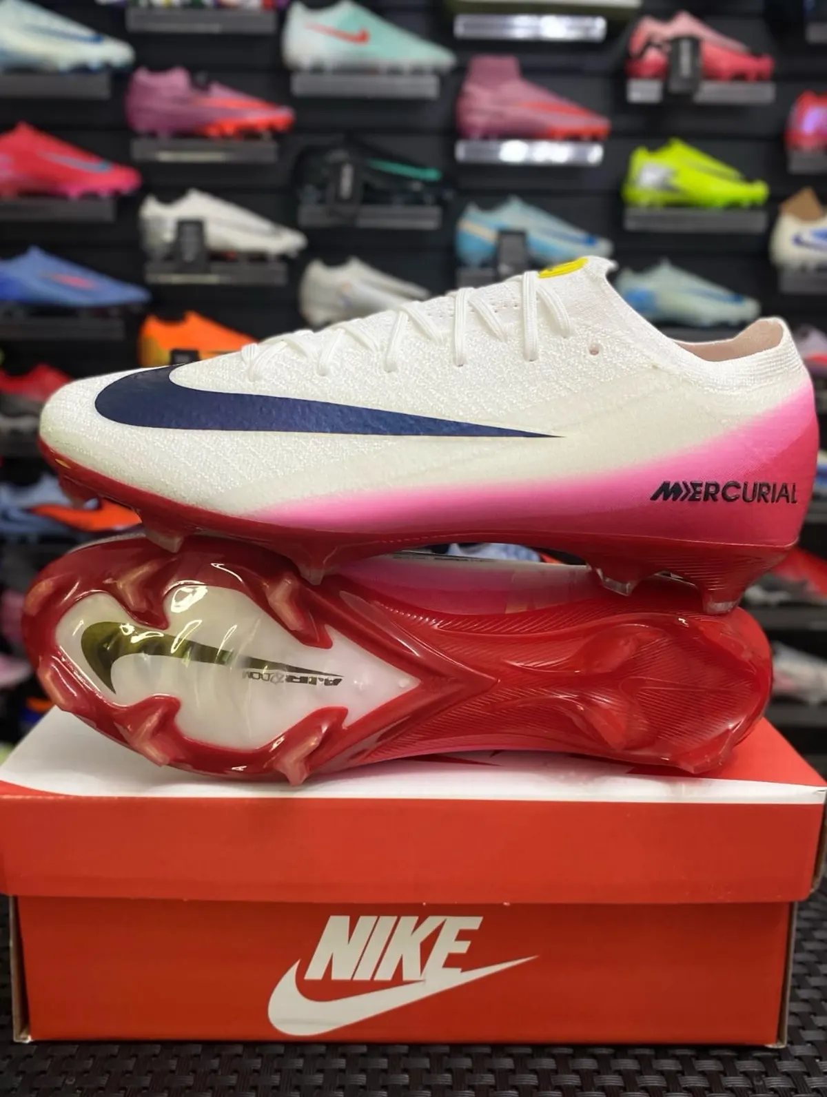 Nike Nike Air Zoom Mercurial Crema y Azul — botín, foto principal