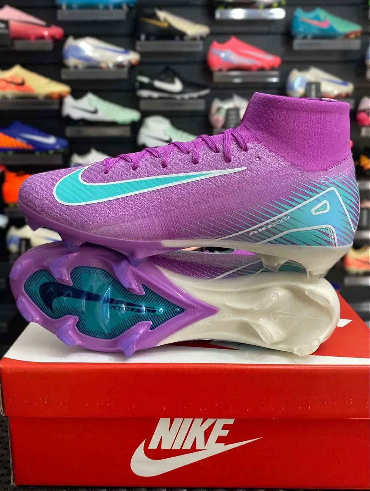 Nike Nike Air Zoom Mercurial Violeta y Turquesa — botín, foto principal