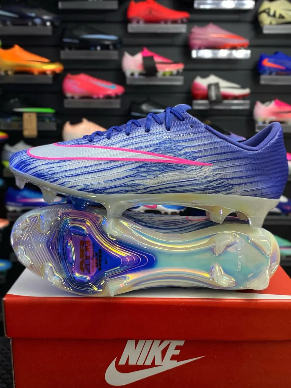 Nike Nike Air Zoom Mercurial Blanco Azul y Rosa — vista 1 de 1