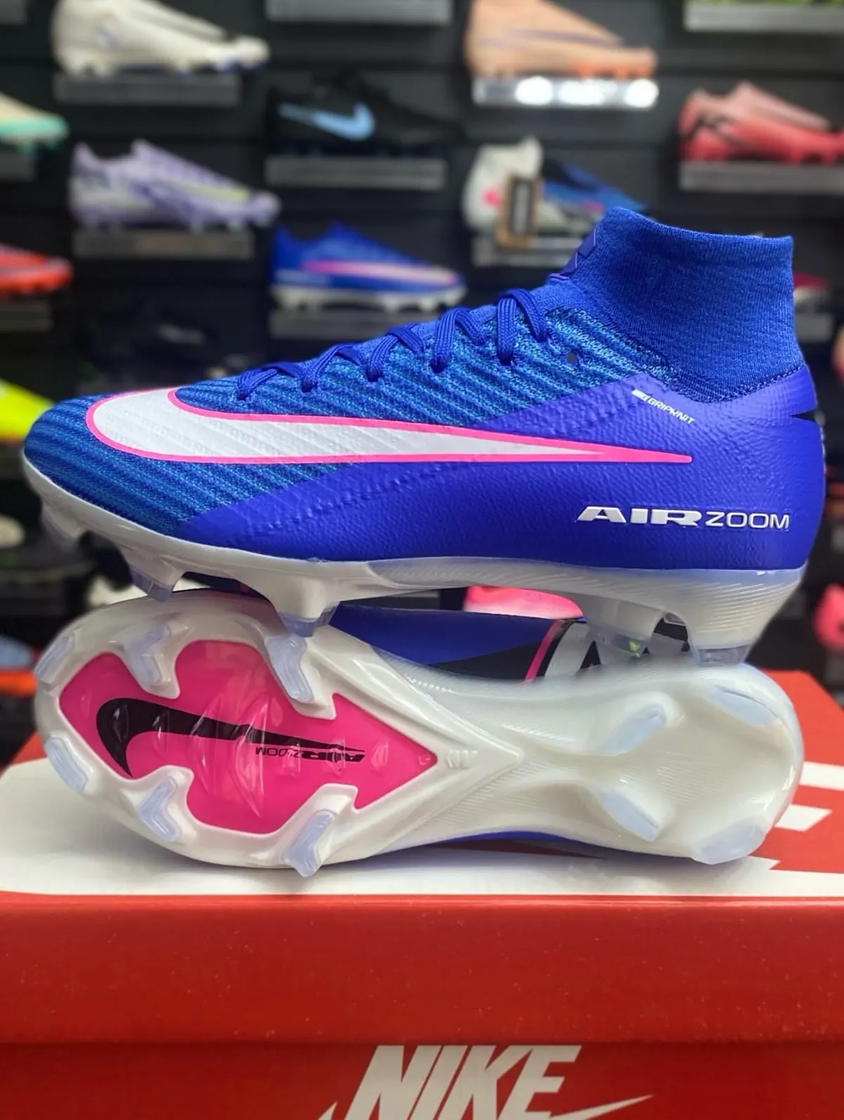 Nike Nike Air Zoom Mercurial Azul y Rosa — botín, foto principal