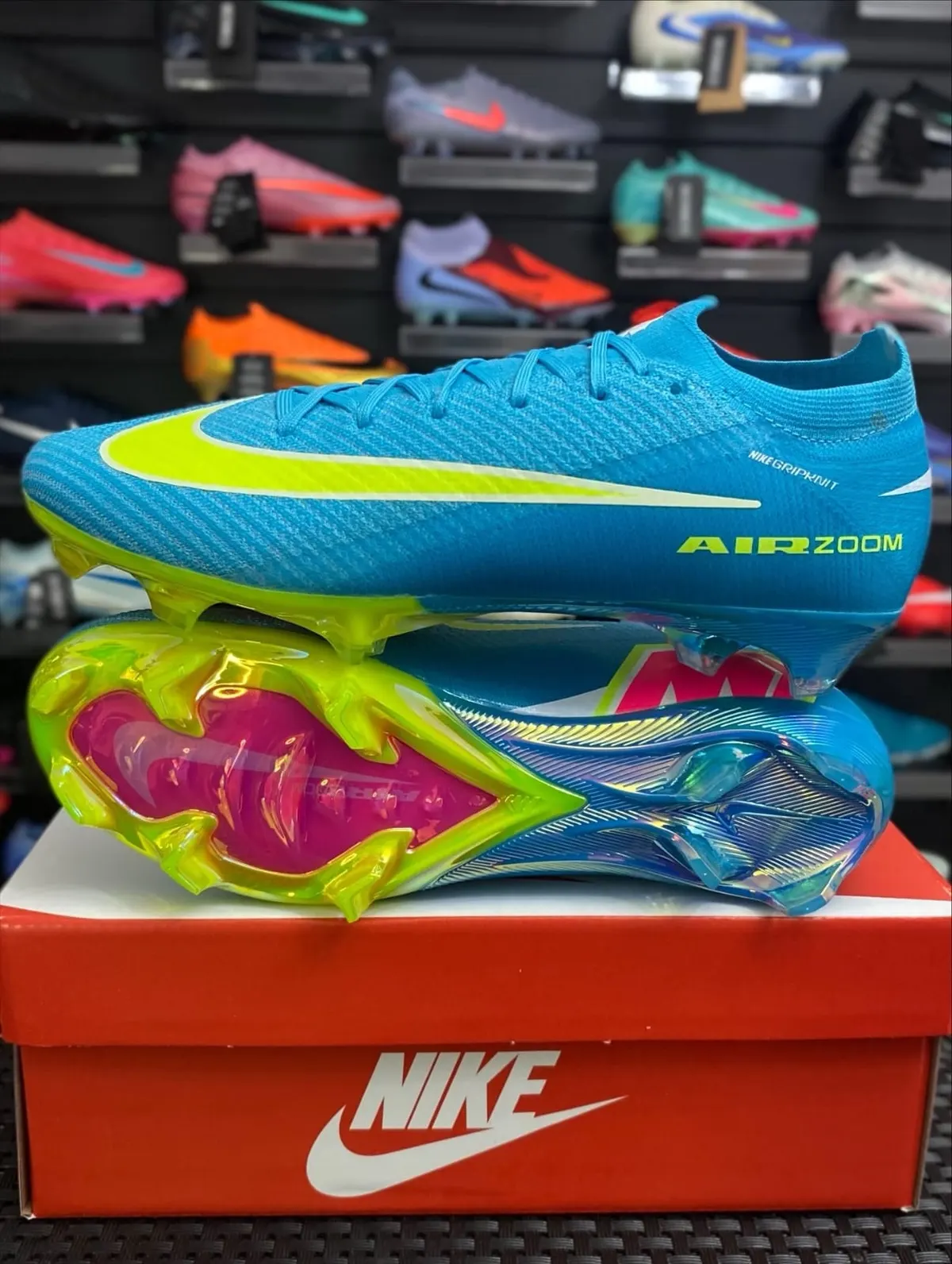 Nike Nike Air Zoom Mercurial Celeste y Lima — botín, foto principal