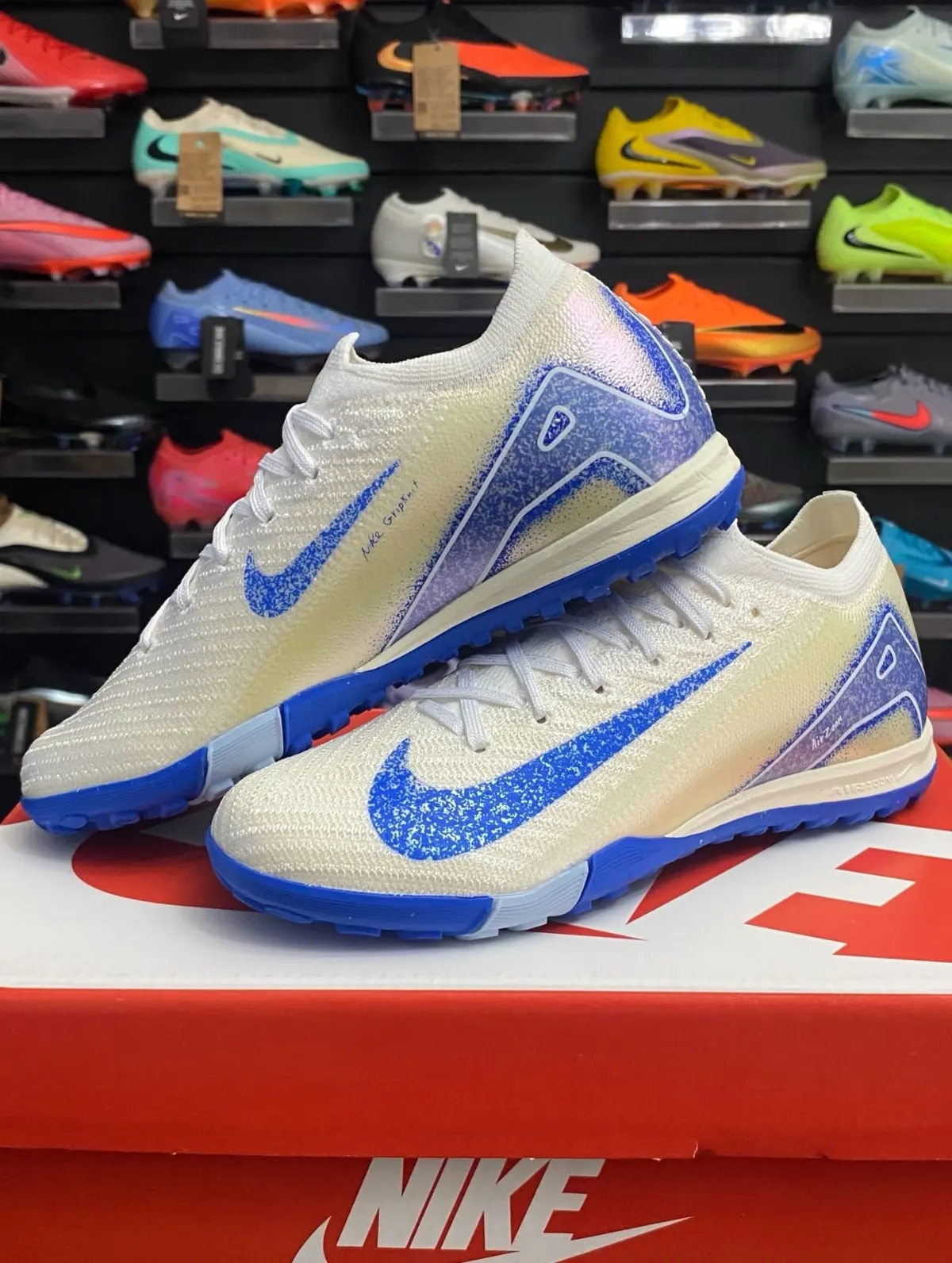 Nike Nike Air Zoom Mercurial Blanco y Azul Glitter — vista 1 de 1