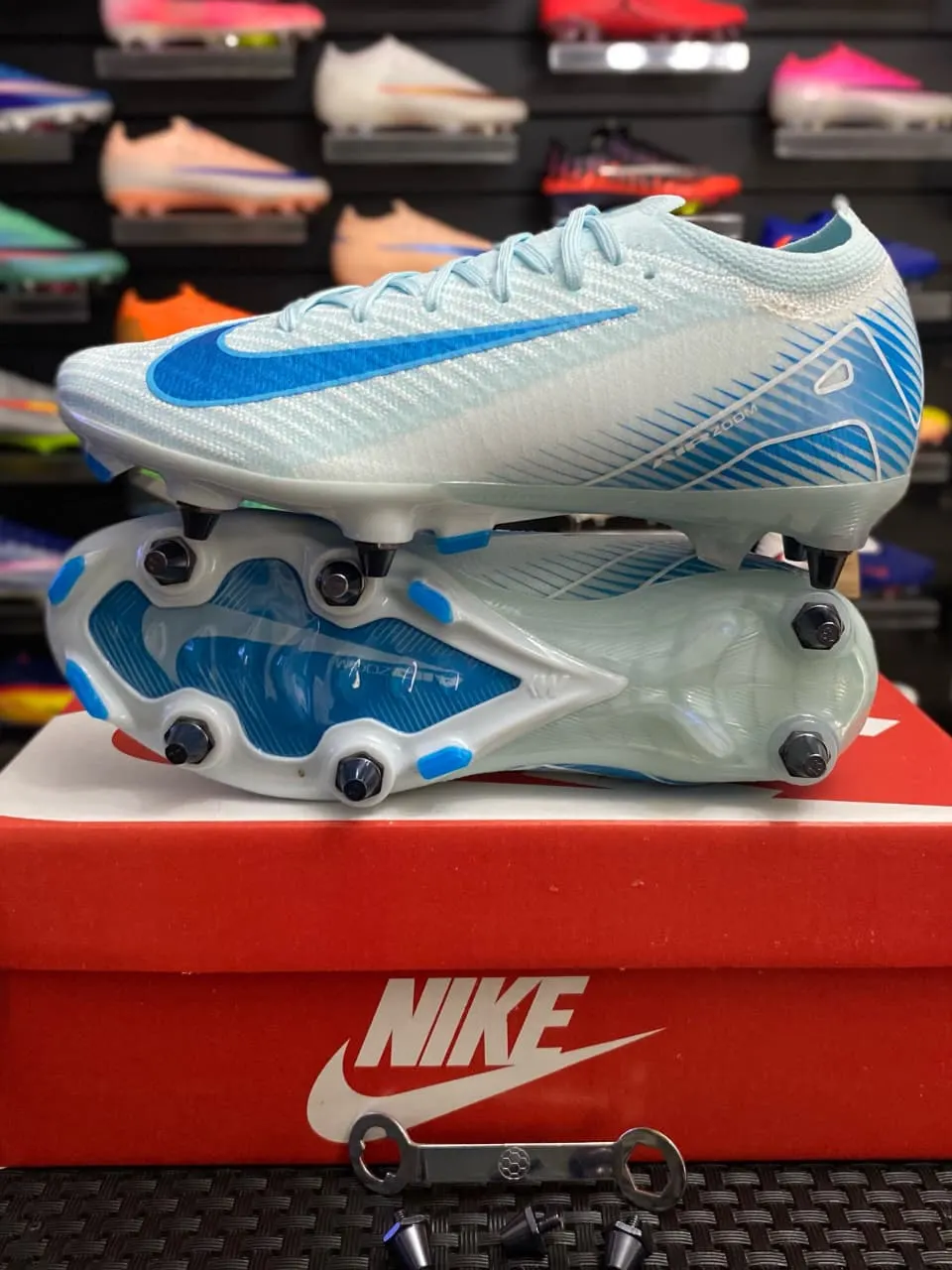 Nike Nike Air Zoom Mercurial Blanco y Azul Cielo — vista 1 de 1